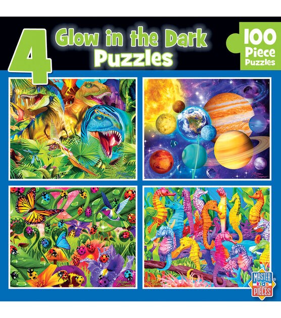 MasterPieces 8" x 10" Blues Glow in the Dark Jigsaw Puzzles 400pc