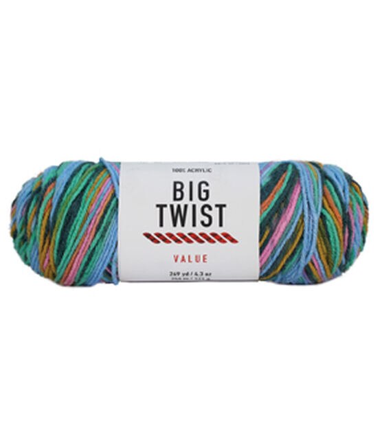 6oz Medium Weight Acrylic Blend 380yd Twinkle Yarn by Big Twist