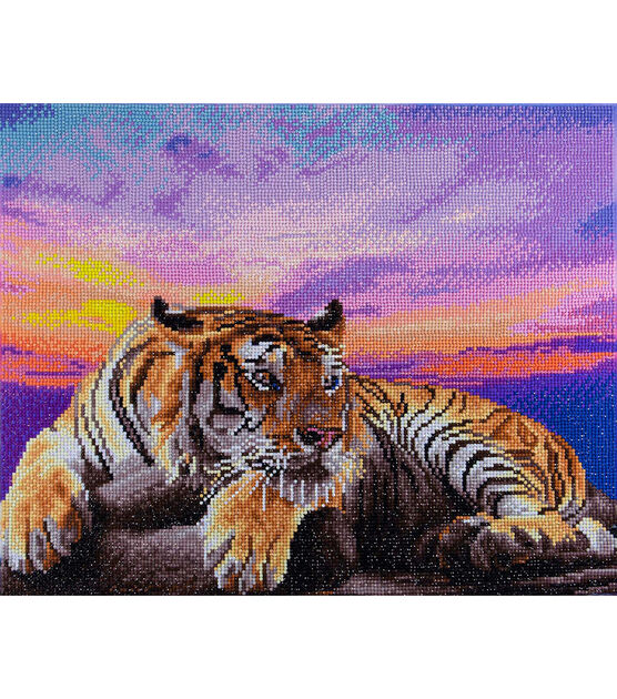 Diamond Art 14 x 16 Tiger Painting Kit