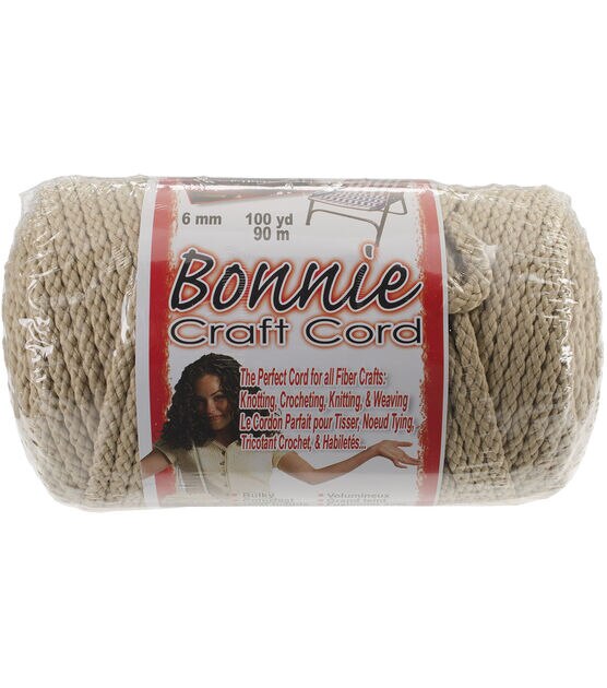Pepperell Bonnie Macrame Craft Cord 6mmX100yd-Rust