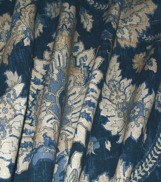 Waverly Upholstery Fabric Castleford Indigo, , hi-res, image 2