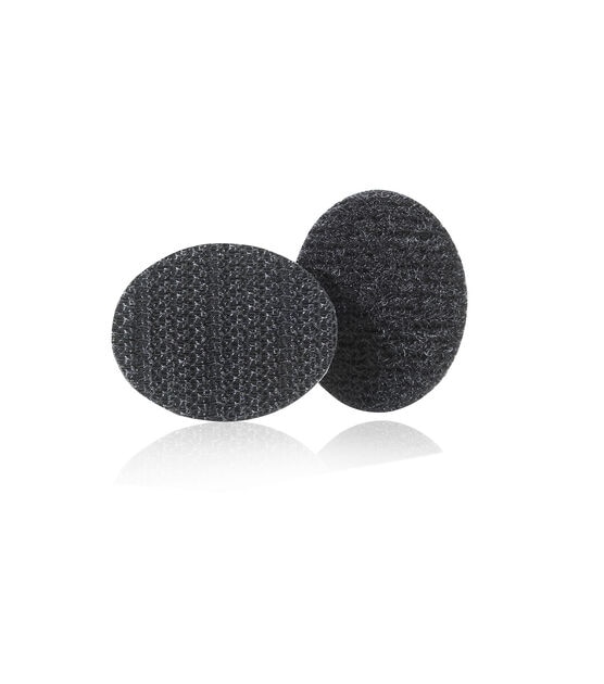 VELCRO Brand Sticky Back for Fabrics 1" x 3/4" Black Ovals 8 sets, , hi-res, image 2