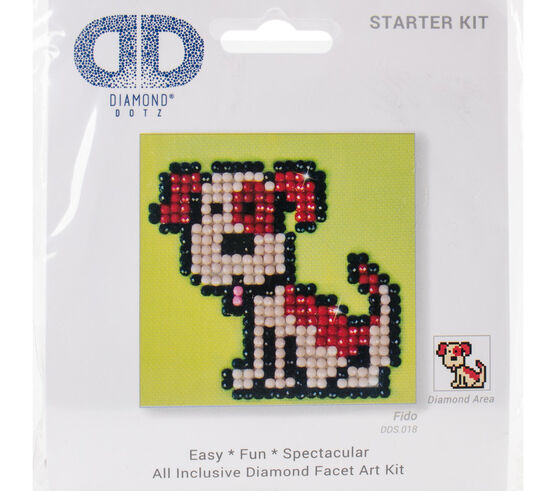 Diamond Dotz Diamond Embroidery Facet Art Kit 4.75''X4.75'' Fido