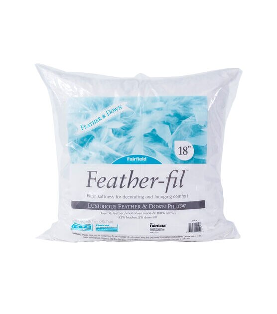 Fairfield Feather Fil Feather & Down Pillow 18" x 18"