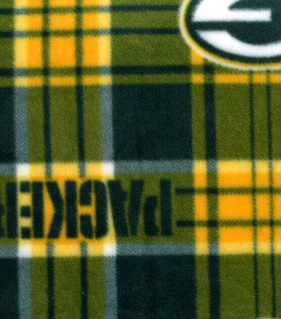 Fabric Traditions Green Bay Packers Fleece Fabric Plaids