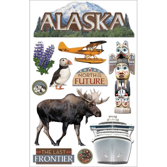 Paper House 3D Sticker Alaska