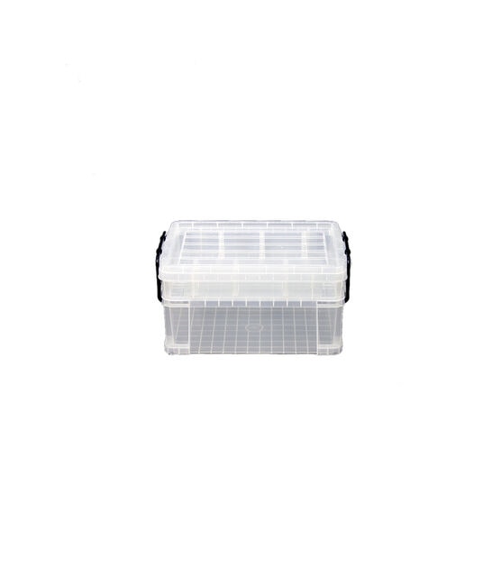 21" x 3" Stackable Durable Plastic Storage Bin With Lid by Top Notch, , hi-res, image 3