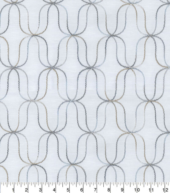 Novogratz Multi Purpose Fabric Acoustic Embroidery Indigo