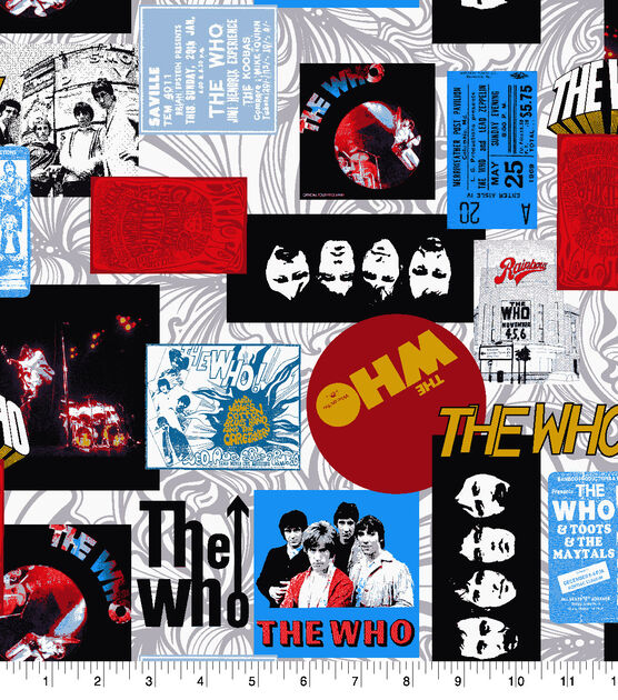 The Who Cotton Fabric Patches
