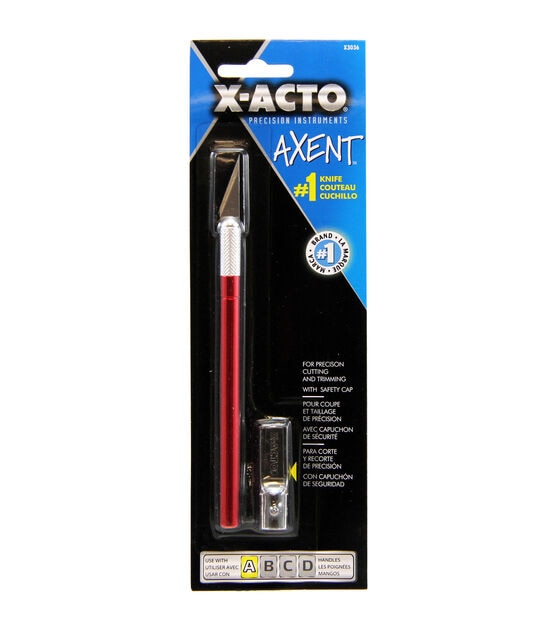 X Acto AXENT Knife with Cap Red