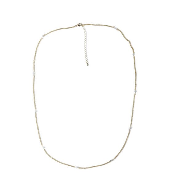 30" Gold Pearl Wrap Necklace by hildie & jo, , hi-res, image 2