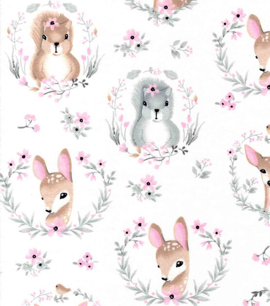 Hazel Portrait Friends Nursery Flannel Fabric, , hi-res, image 2