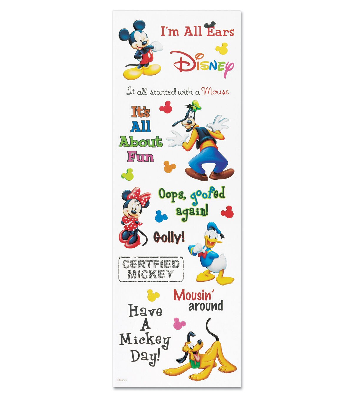 Disney Princesses 20 x 15.5 cm ***Choose*** Disney Character Stickers Mickey 