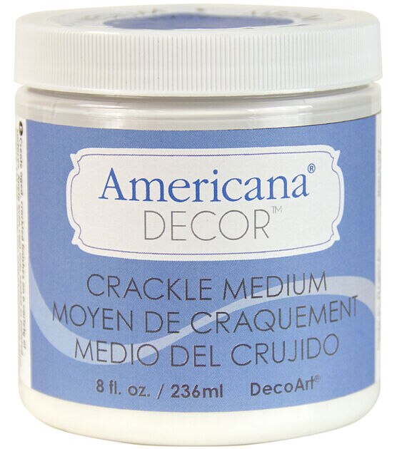DecoArt Americana Decor 8 oz Crackle Medium Clear