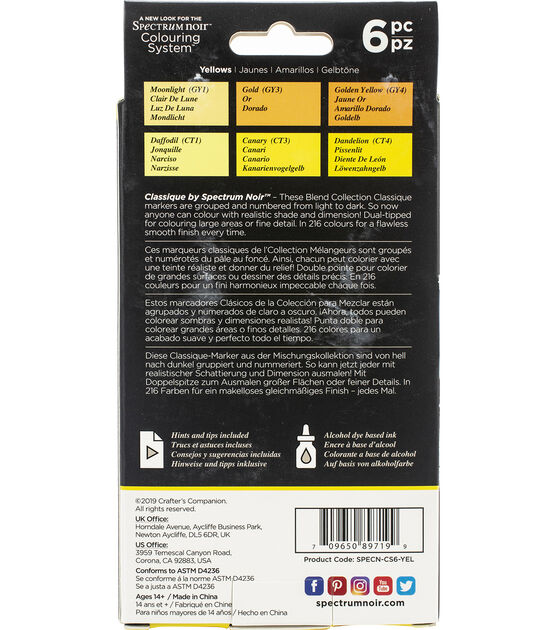 Spectrum Noir Alcohol Markers 6Pc Pkg, , hi-res, image 5