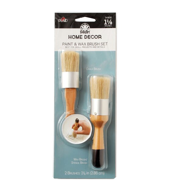 FolkArt Paint & Wax Brush Set