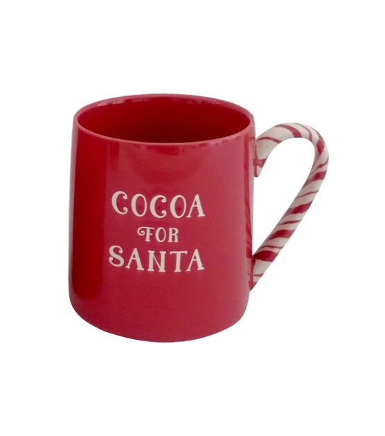 16oz Christmas Cocoa for Santa on Red Ceramic Mug by Place & Time