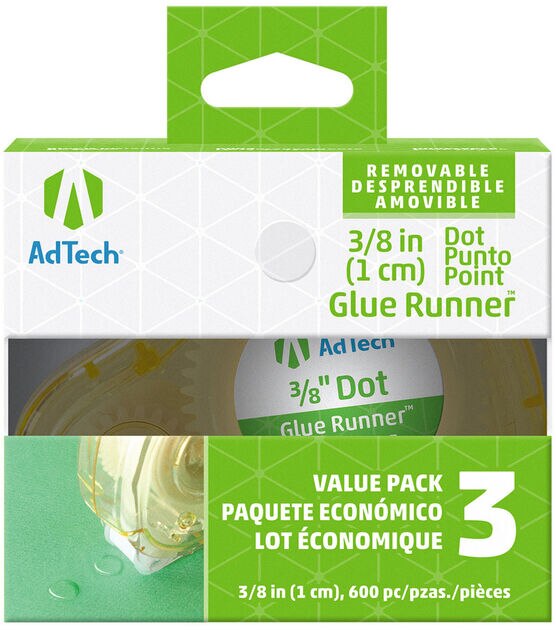 Ad Tech 3ct Clear Removeable Glue Dots