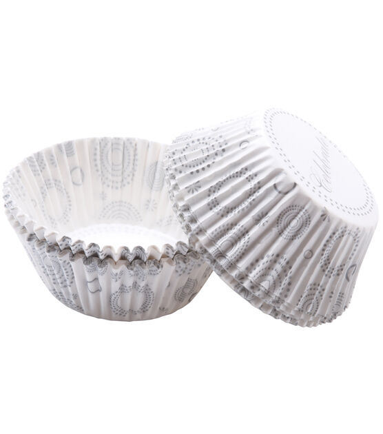 Wilton Baking Cups 75PK Celebrate Silver