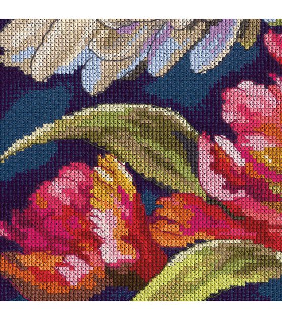 Dimensions Fablous Floral Cross Stitch Kit 14" x 12", , hi-res, image 4