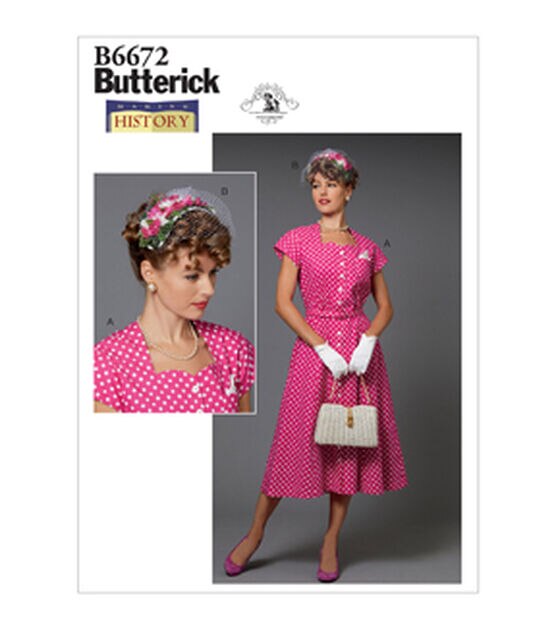 Butterick B6672 Size 14 to 22 Misses Costume & Hat Sewing Pattern