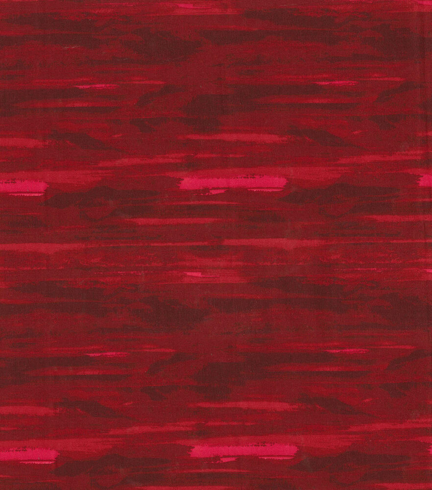 Fabric Traditions Watercolor Stripes Cotton Fabric by Keepsake Calico, Red, swatch