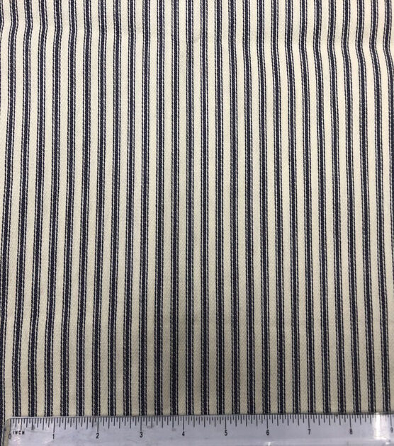Cotton Ticking Mattress Utility Fabric 57'' Blue