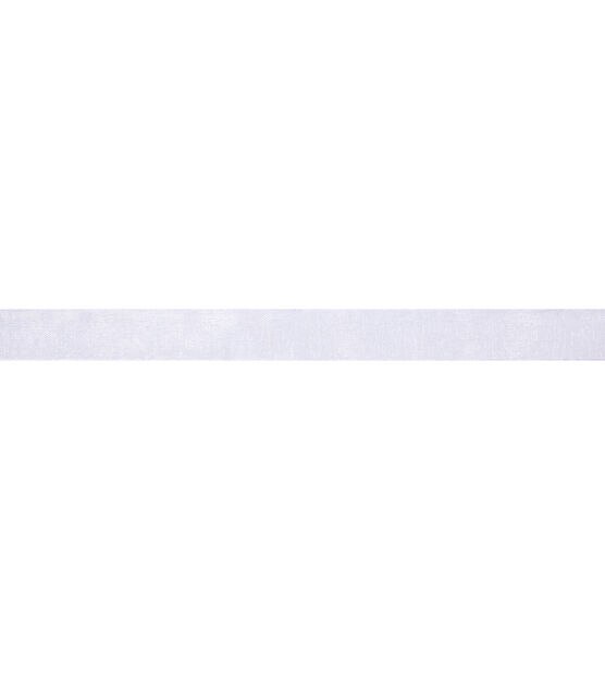 Ribbon Trends Organdy Ribbon 1/2'' White Solid, , hi-res, image 5