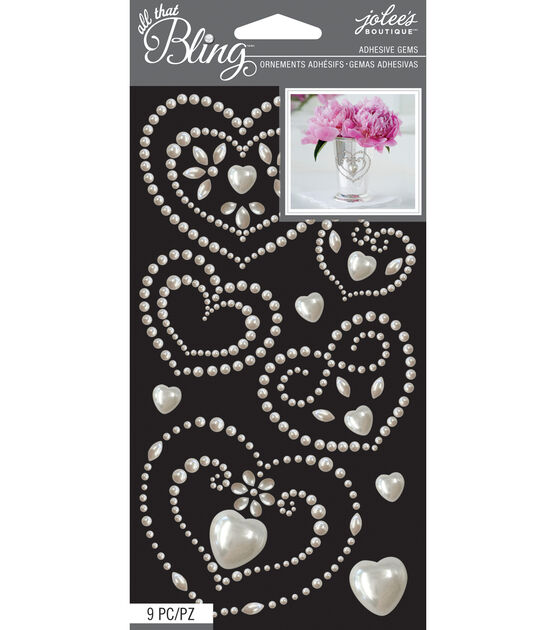 Jolee's Boutique All That Bling Hearts Wedding Bling