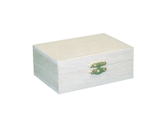 Woodline Works Small Storage Box with Hinged Lid