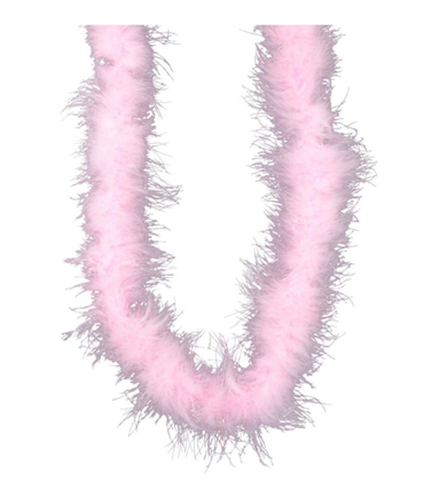Midwest Designs 72'' Marabou Feather Boas 1PK, Pink, swatch