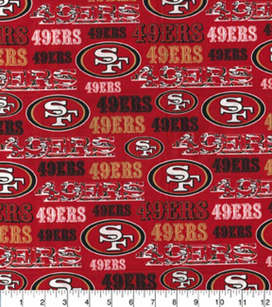 Fabric Traditions NFL San Francisco 49ers Logo Cotton Fabric, , hi-res, image 2