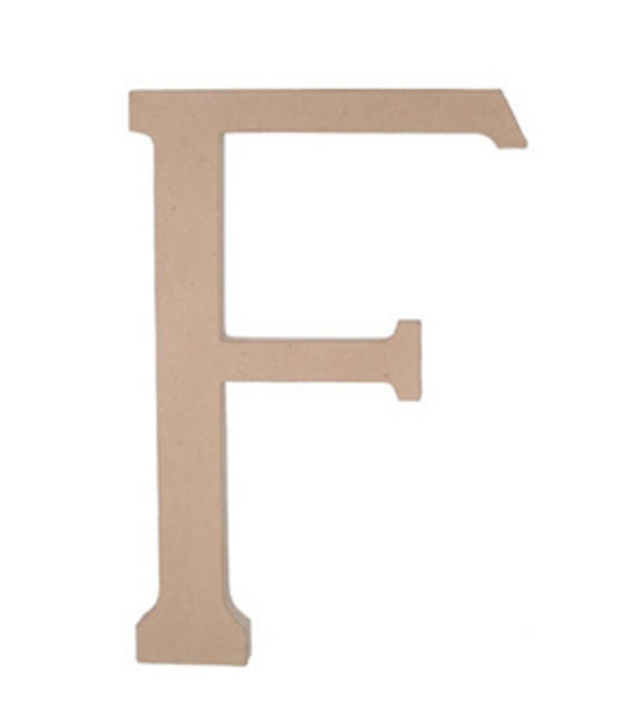 Darice Paper Mache Alphabet Letters, F, swatch