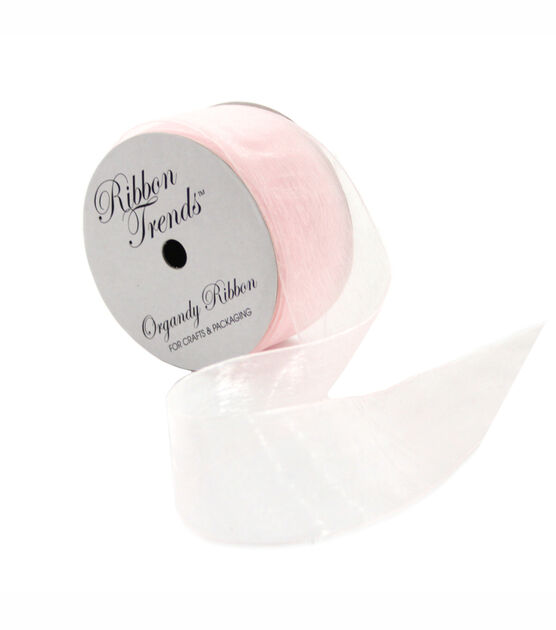 Ribbon Trends Organdy Ribbon 1.5'' Pink Solid