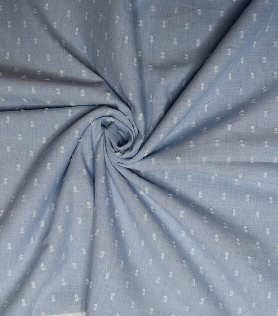 Light Blue Dobby Dot Fabric, , hi-res, image 2