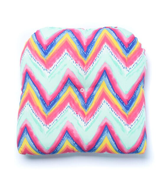 Tempo 19" x 19" Stripe Mint Outdoor Chair Cushion, , hi-res, image 3
