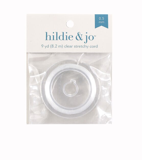 9yds Clear Stretchy Cord by hildie & jo
