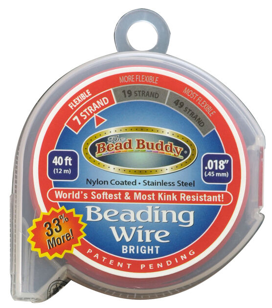 Bead Buddy 7 Strand 30'x 0.018'' Beading Wire