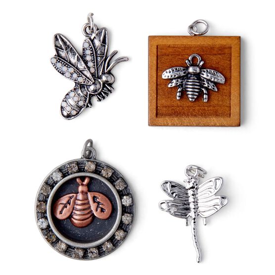 4ct Silver Bug Charms by hildie & jo, , hi-res, image 2