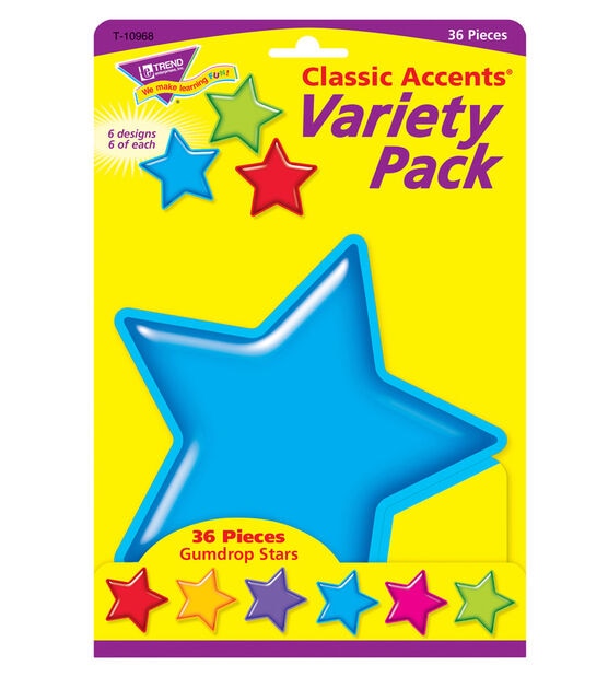 TREND 36pc Gumdrop Stars Classic Accents Variety Pack, , hi-res, image 2