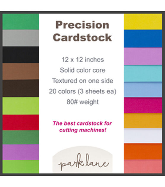 60 Sheet 12" x 12" Primary Precision Cardstock Paper Pack by Park Lane, , hi-res, image 4