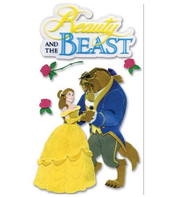 Disney Movie 3 D Stickers Beauty And The Beast