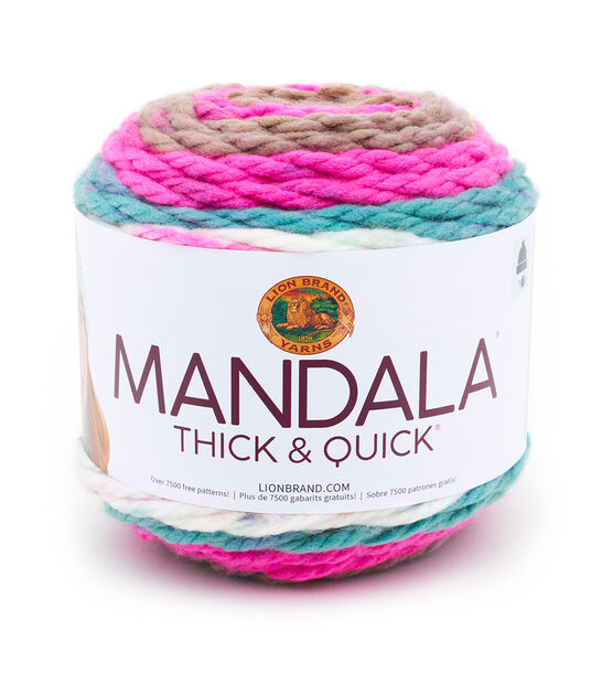 Lion Brand Mandala Thick & Quick 87yds Super Bulky Acrylic Yarn, , hi-res, image 1