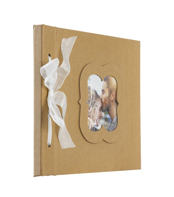 Park Lane 8''x8'' Guest Book with Kraft Paper Cover, , hi-res, image 4