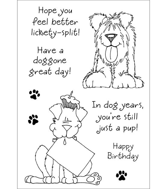 Inky Antics Clear Stamp Set Delightful Dogs #1