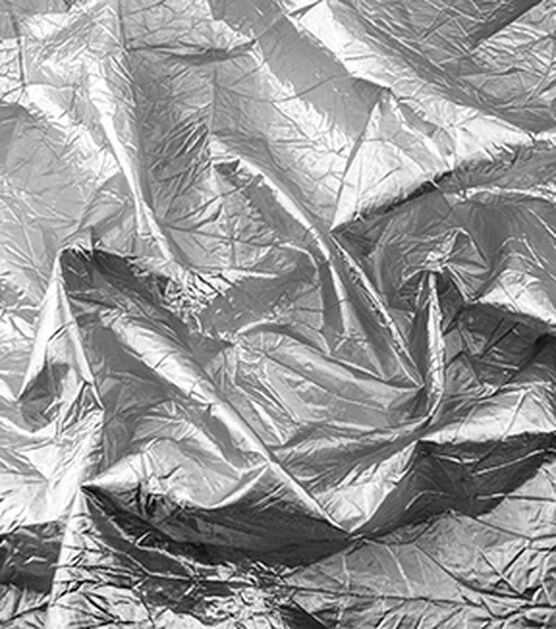 Metallics Crushed Lamé Fabric Silver