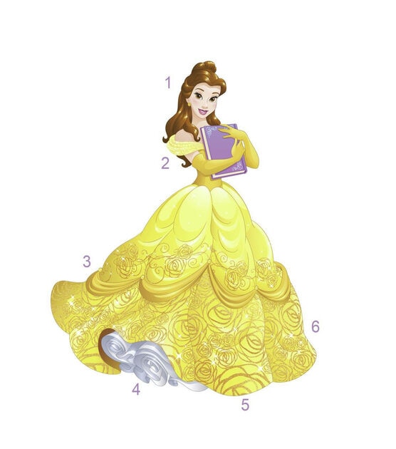 RoomMates Wall Decals Disney Princess Sparkling Belle, , hi-res, image 2