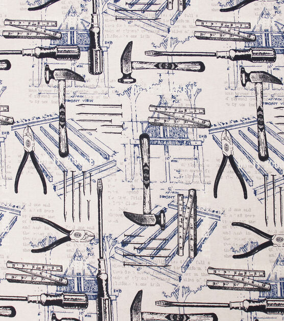 Tool Blueprint Super Snuggle Flannel Fabric