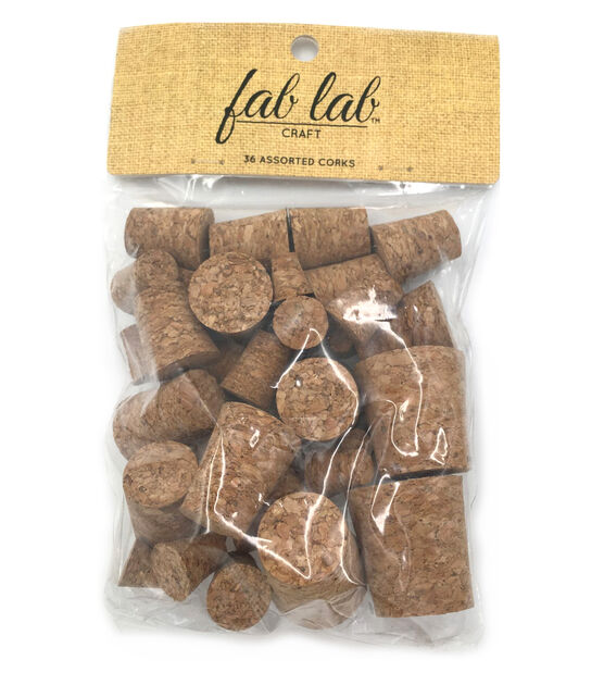 Fab Lab 36pc Assorted Size Cork Stoppers
