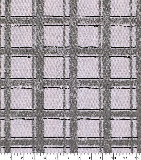Brush Stroke Plaid Quilt Cotton Fabric by Keepsake Calico, , hi-res, image 1